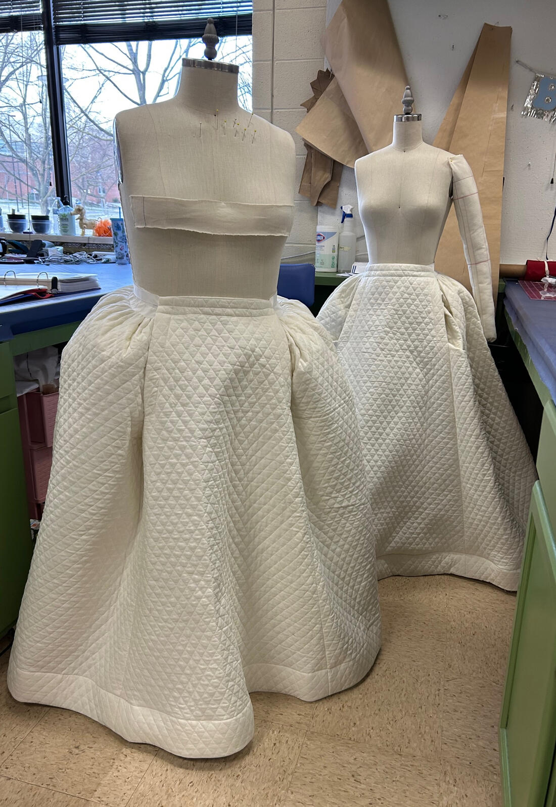 Emilia 3's (left) and 1's (right) petticoats. Photo Credit Eleonore MacZura